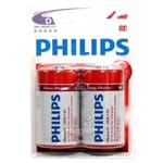 Pilha Alcalina D Philips LR20P2B/97 C/ 2 Unidades