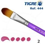 Pincel Tigre 444 - Língua de Gato Sintético Mesclado 02