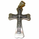 Pingente Crucifixo em Aço Inox com Garantia