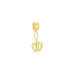 Pingente em Ouro 18k Coroa com Diamante Linha Hair - AU5012