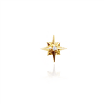 Pingente Estrela com Diamante em Ouro 18K Coleção Star