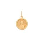 Pingente Medalha Anjo em Ouro Amarelo 18k 001790PILS