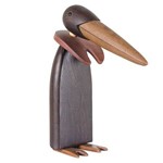 Pinguim Decorativo de Madeira