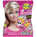 Pirulito Pop Mania Barbie Framboesa Recheio Mastigável C/50 - Riclan