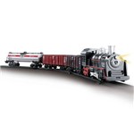 Pista Trem Locomotiva com Luz e Som - Dm Toys