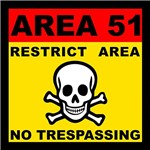Placa Área 51 - Legião Nerd