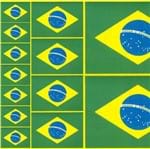 Placa de EVA Brasil Brasil Bandeira