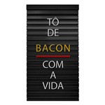 Placa de Letras Personalizável Bacon