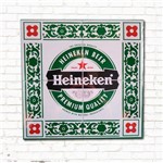 Placa de MDF Estilo Azulejo Heineken 30x30cm