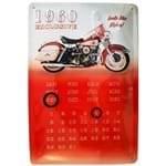 Placa de Metal Calendario Universal Moto