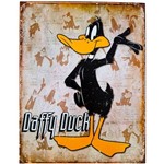 Placa de Metal Daffy Duck - Looney Tunes