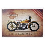 Placa de Metal Harley-davidson Ba 1927 - 30 X 20 Cm