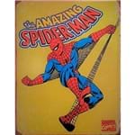 Placa de Metal Spider Man
