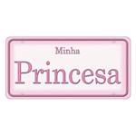 Placa Decorativa 15x30cm Minha Princesa Lpd-041 - Litocart