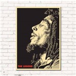 Placa Decorativa Bob Marley em MDF 40x30cm