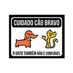 Placa Decorativa - Cão Bravo - Legião Nerd