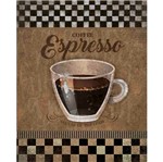 Placa Decorativa Coffee Espresso 24x19cm Dhpm-180 - Litoarte
