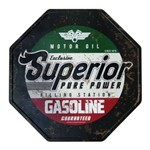 Placa Decorativa de Metal 30 X 30 Cm - Gasoline