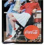 Placa Decorativa de Metal Coca Cola Refresh