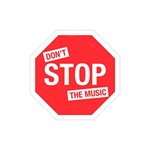 Placa Decorativa - Don't Stop The Music - Legião Nerd