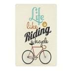 Placa Decorativa em MDF Life Is Like Riding a Bicycle