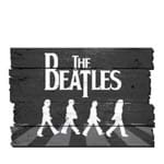 Placa Decorativa em MDF Ripado The Beatles