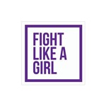 Placa Decorativa - Fight Like a Girl - Legião Nerd