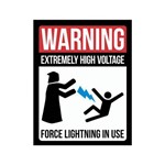 Placa Decorativa - Force Lightning - Legião Nerd