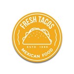 Placa Decorativa - Fresh Tacos - Vintro Decor - 28x28cm