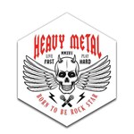 Placa Decorativa- H Metal - Vintro Decor - 28x33cm
