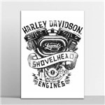 Placa Decorativa Harley Davidson Escudo 4 20x30cm