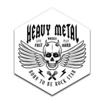 Placa Decorativa- Heavy Metal - Vintro Decor - 28x33cm
