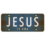 Placa Decorativa Jesus te Ama 14,6x35cm Dhpm2-054 - Litoarte