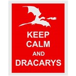 Placa Decorativa: Keep Calm And Dracarys