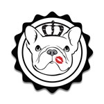 Placa Decorativa- King Dog- Vintro Decor - 19x19cm