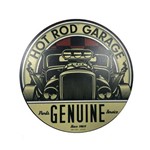 Placa Decorativa Mdf 35x35cm Personalizado Hot Rod Garage