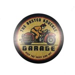 Placa Decorativa Mdf 35x35cm Personalizador Garage Moto Bege