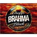 Placa Decorativa Mdf - Brahma Black