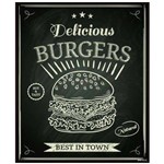 Placa Decorativa Mdf - Burgers