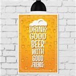 Placa Decorativa MDF Cerveja com Amigos
