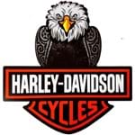 Placa Decorativa Mdf Harley Davidson Aguia Recorte