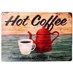 Placa Decorativa Mdf Hot Coffee