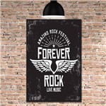 Placa Decorativa MDF Rock Forever