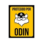 Placa Decorativa - Protegido por Odin - Legião Nerd