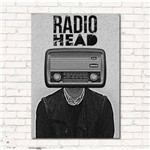 Placa Decorativa Radio Head em MDF 40x30cm