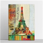 Placa Decorativa Torre Eifel 20x30cm