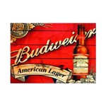 Placa em Mdf - Budweiser American Lager