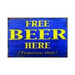 Placa em Mdf - Free Beer - 28x21cm