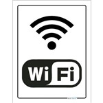 Placa Indicativa Wifi 15x20cm - KIT 03 UNIDADES