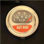 Placa Luminária Decorativa Led Hot Rod Cor Prata 30x30x5cm